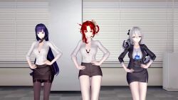 3d a_post_honkai_odyssey anal_beads aoa_(band) ass blue_eyes blue_hair bouncing_breasts bow_tie braid breasts bronya_zaychik bunny_ears bunny_girl bunnysuit cleavage clothed clothed_exposure confused crossed_eyes crotch_tattoo cuffs curly_hair dancing dildo empty_eyes english_text erect_nipples exhibitionism expressionless eye_roll fake_animal_ears female_only femsub gameplay_mechanics gloves grey_eyes hair_ribbon heart heart_eyes heart_pasties heart_tattoo high_heels honkai_impact_3rd japanese_text koikatsu! long_hair midriff multiple_girls multiple_subs multiple_views murata_himeko music nastay navel neckerchief nipple_piercing nipples office office_lady panties pantyhose pasties ponytail preview progress_indicator pubic_hair pussy pussy_juice raiden_mei red_eyes red_hair reverse_bunnysuit ribbon sex_toy shirt signature silver_hair skirt stage stripper symbol_in_eyes tattoo text thighhighs tie tight_clothing tongue tongue_out unaware underwear very_long_hair video