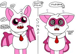  bat_girl bat_wings before_and_after femsub finger_snap furry poppy_playtime rabie_baby skull smiling_critters spiral_eyes starbonnie552 