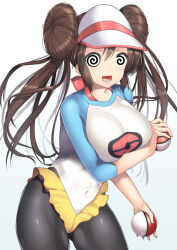  breasts brown_hair double_hair_bun female_only femsub frostbyte_(manipper) hair_buns happy_trance hat large_breasts long_hair manip nintendo open_mouth pokeball pokemon pokemon_black_and_white_2 rosa_(pokemon) skirt spiral_eyes symbol_in_eyes twintails 