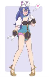age_regression blue_eyes blue_hair blush breasts bunny_ears choker cleavage dazed diaper easter fake_animal_ears female_only femsub fire_emblem fire_emblem_awakening flower gloves happy_trance hat heart high_heels large_breasts long_hair lucina nintendo open_mouth pieceofsoap princess smile solo spiral_eyes standing symbol_in_eyes tongue tongue_out