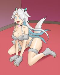 belsidia_(world_flipper) collar femsub heart_eyes hypnotic_accessory mythkaz pet_play tagme world_flipper