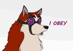  animals_only balto_(movie) dog_girl goggles jenna_(balto) open_mouth r3w0lf simple_background tech_control 