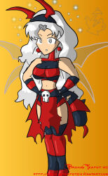 bee_girl bee_suit breasts brokenteapot bug_girl expressionless female_only femsub large_breasts long_hair original romi_(toni_technaclaw) silver_hair spiral_eyes symbol_in_eyes wings
