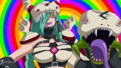  animated animated_eyes_only animated_gif breasts digimon digimon_fusion female_only femdom femsub furry green_hair happy_trance hypnosex_(manipper) hypnotic_eyes large_breasts manip mervamon monster_girl ponytail seizure_warning smile snake spiral_eyes symbol_in_eyes tongue very_long_hair 