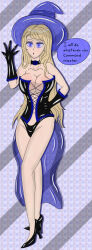  black_clover charlotte_roselei dialogue femsub hy2300 large_breasts text unusual_pupils 