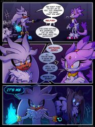  blackwood_the_ermine blaze_the_cat blood cat_girl comic corruption furry glowing_eyes hedgehog_boy jester_x maledom malesub multiple_boys silver_the_hedgehog sonic_the_hedgehog_(series) 