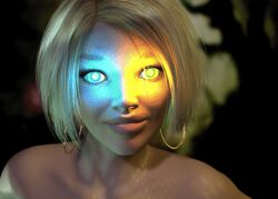  3d animated animated_gif blonde_hair coils female_only femdom hypnotic_eyes kaa_eyes looking_at_viewer monster_girl naga_girl open_mouth original pov pov_sub rh70 smile snake_girl tongue tongue_out vore 