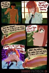  ai_art chainsaw_man femsub hypnotic_smell makima_(chainsaw_man) maledom pheromones rabedo_(generator) resisting ring_eyes smile 