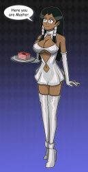 black_hair dark_skin dialogue empty_eyes femsub happy_trance hy2300 ishizu_ishtar large_breasts long_hair text yu-gi-oh!