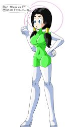  black_hair dialogue dragon_ball dragon_ball_z empty_eyes femsub large_breasts latex protoybonnie tagme text videl 