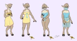 before_and_after breast_expansion breasts brown_hair choker cobalt_k collar dancer deer_girl earrings expressionless femsub furry groping harem_outfit jewelry large_breasts magic nara_(phoenix-d) open_mouth original short_hair tongue tongue_out traditional transformation veil