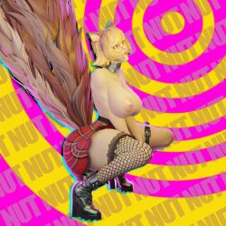  animal_ears breasts brown_hair english_text female_only femsub mantra marvel_comics marvel_rivals nipples nude open_mouth overtone pink_eyes short_hair solo spiral spiral_background squatting squirrel_girl_(marvel) tail text tongue tongue_out 