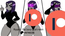bimbofication breast_expansion femsub hypnotic_accessory hypnotic_eyes middle_finger raven tech_control teen_titans text