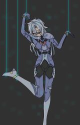  a_(xenoblade_chronicles) absurdres blue_eyes clothed dazed drool empty_eyes esbypno female_only femsub grey_hair human_puppet nintendo open_mouth puppet solo standing xenoblade_chronicles xenoblade_chronicles_3 