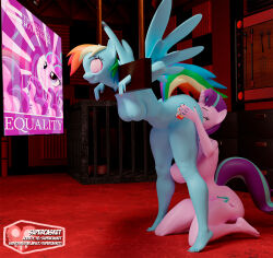  cunnilingus female_only femsub furry hanging_breasts happy_trance horse_girl hypnotic_screen kneeling multiple_girls my_little_pony rainbow_dash rainbow_hair smile spiral_eyes spiralwash_eyes starlight_glimmer sub_on_sub supercasket tagme yuri 