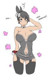 artist_request bimbofication black_hair brain_drain breasts confused consensual large_breasts marley_(pokemon) nintendo pokemon pokemon_black_and_white text