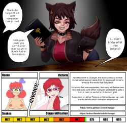 brown_hair collar jdthefallen multicolored_eyes original sixmi34 transfem transgender_identity wolf_girl