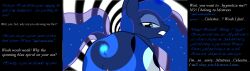 animals_only anus ass caption femdom horse hypnotic_ass looking_at_viewer looking_back magic manip my_little_pony pov pov_sub princess_luna pussy spiral text waverun_(manipper)