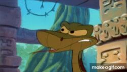  animals_only animated animated_gif baloo coils disney happy_trance hypnotic_eyes jungle_cubs kaa kaa_eyes licking male_only maledom malesub smile snake the_jungle_book watermark 