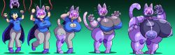  before_and_after breast_expansion cat_ears cat_girl female_only femsub original prinnydood robotization solo tagme tech_control transformation 