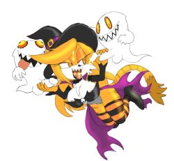  boom_boo breasts cat_girl cleavage cum cum_in_mouth cum_on_body cum_on_face femsub floating furry ghost halloween handjob hat large_breasts open_mouth original penis possession rav sharp_teeth sonic_the_hedgehog_(series) witch witch_hat 
