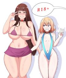 ass_grab aware before_and_after bikini bikini_top blonde_hair body_control brown_hair collar drool female_only femsub forced_employee happy_trance heart_eyes huge_breasts jethnoblast large_breasts long_hair looking_at_viewer miniskirt multiple_girls multiple_subs original pov_dom resisting scared short_hair skirt sling_bikini small_breasts smile sub_on_sub symbol_in_eyes thigh_gap trembling unhappy_trance v white_background yuri