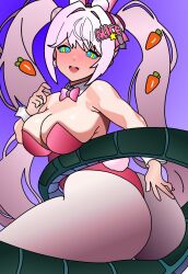 alice_(nikke) ass_focus bunny_ears bunnysuit disney femsub happy_trance happyhypno kaa kaa_eyes nikke_(series) pink_hair pink_lipstick smile tagme text the_jungle_book