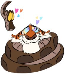 animals_only coils disney edtertainer happy_trance heart kaa kaa_eyes male_only maledom malesub shere_khan snake snake_boy the_jungle_book tiger_boy