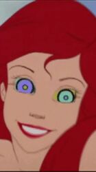  animated animated_eyes_only animated_gif ariel disney female_only femsub happy_trance hypnospirals_(manipper) kaa_eyes long_hair manip princess red_hair smile the_little_mermaid western 