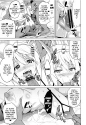 bunny_ears cat_girl charlotte_dunois comic cum_in_pussy dialogue drool english_text fellatio femsub greyscale hard_translated huge_breasts infinite_stratos lactation maledom monochrome pool sex speech_bubble swimsuit tagme takeda_hiromitsu tech_control text tongue_out translated visor wet