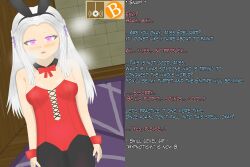 bunny_girl edelgard_von_hresvelg femsub fire_emblem fire_emblem_three_houses gameplay_mechanics magic nasicampur32 text white_hair