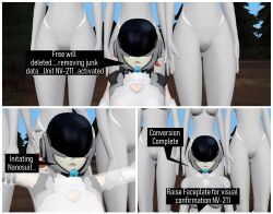  3d absurdres collar comic female_only femsub graybot nora_valkyrie rwby tech_control tepmarmy text 