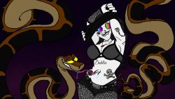  character_request colorrings disney femsub goth happy_trance hypnotic_eyes kaa kaa_eyes lip_biting original pale_skin snake tattoo the_jungle_book tongue_out 