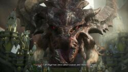 animated dragon dragon_age elgar&#039;nan eye_roll femsub hypnotic_magic hypnotic_voice magic maledom malesub mass_hypnosis rook_(dragon_age) sound tagme video video_game