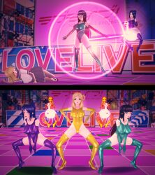 3d before_and_after body_control dia_kurosawa eternal_evil femsub haigure happy_trance kanan_matsuura koikatsu! large_breasts leotard love_live! love_live!_sunshine!! mari_ohara penis_swan swimsuit tagme