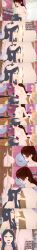  absurdres black_eyes black_hair blonde_hair blue_eyes blue_hair breasts collar cum cum_in_mouth dialogue english_text fellatio female_only femdom femsub genshin_impact glasses kneeling kono_subarashii_sekai_ni_shukufuku_wo! long_hair makeup mei_terumi_(naruto) misaki_gundou mother_and_daughter multiple_girls multiple_subs naruto_(series) ningguang_(genshin_impact) nipples nude oral orgasm penis sex short_hair sub_on_sub tan_skin text tomo-chan_is_a_girl vaginal wiz_(konosuba) zenin1 