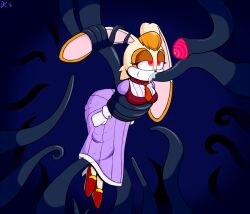  bondage bunny_girl clothed cum cum_in_mouth dr._chaos eye_roll female_only femsub furry glowing glowing_eyes hypnotic_tentacle simple_background sonic_the_hedgehog_(series) tentacle_in_mouth tentacles vanilla_the_rabbit 