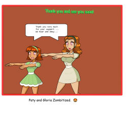 brown_hair carlosfco dialogue el_chavo_(series) femsub gloria_(el_chavo) paty_(el_chavo) text zombie_walk