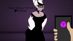  animated animated_gif bimbofication breast_expansion carmilla_carmine_(hazbin_hotel) hazbin_hotel lip_expansion tech_control 