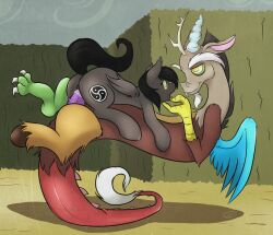 animals_only black_hair candyclops discord femsub happy_trance hooves horse hypnotic_eyes kaa_eyes maledom my_little_pony non-human_feet penis pussy_juice sex short_hair tongue tongue_out