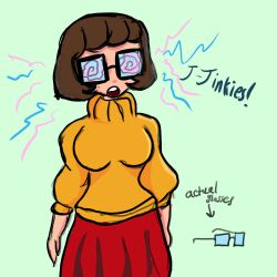  electricity female_only femsub glasses scooby-doo_(series) spiral_eyes tagme velma_dinkley 