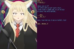 arknights blonde_hair femsub nasicampur32 text vulpisfoglia_(arknights)