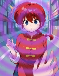 ai_art empty_eyes femsub large_breasts ranma_1/2 ranma_saotome red_hair