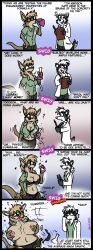 ass_expansion badger_girl bimbofication bra brain_drain breast_expansion breasts clipboard comic femsub freyfox furry glasses humor hypnotic_drink kangaroo_girl lab_coat large_breasts panties politics scientist sparkle tagme text tongue_out torn_clothes unfocused_eyes