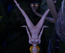  blonde_hair bottomless braid catalepsy disney elf elf_ears femsub kaa kaa_eyes maledom nintendo nipples nude pepezacookarooni princess_zelda pubic_hair pussy snake the_jungle_book the_legend_of_zelda topless 
