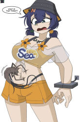 belle_(zenless_zone_zero) dez_a_sketch handcuffs navel parasite zenless_zone_zero