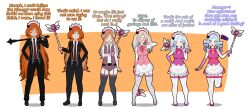  apron femsub fortunateoneironaut hair_ornament hypnotic_accessory ishmael_(limbus_company) kisekae limbus_company maid maid_headdress queen_of_hatred_(project_moon) suit text tie transformation twintails white_skin 