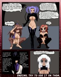 anelace_elfead ass bottomless breasts brown_hair clothed_exposure comic covering empty_eyes erect_nipples estelle_bright expressionless femsub happy_trance hypnotized_dom hypnotized_hypnotist idpet kloe_rinz latex maledom nipples nude open_mouth pussy pussy_juice robotic_trance scherazard_harvey split_personality text the_legend_of_heroes the_legend_of_heroes_trails_in_the_sky white_hair