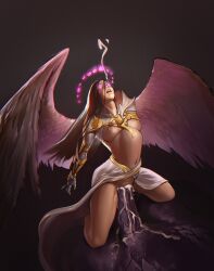  all_the_way_through angel_girl armor battlegrace_angel breasts brown_hair cloak clothed clothed_sex cum dragon exposed_chest femsub glowing glowing_eyes gradient_background halo huge_cock kneeling long_hair magic magic:_the_gathering maledom midriff navel nicol_bolas nipples open_mouth orgasm penis pussy pussy_juice sex simple_background stomach_bulge tears unhappy_trance vantuziq wings 