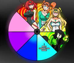  bodysuit cleavage drool empty_eyes finger_snap glowing_eyes hypnotic_music hypnotic_plant kim_possible_(series) large_breasts mythra_(xenoblade) nintendo pendulum pokemon pyra_(xenoblade) shego sonia_(pokemon) sortish spiral_eyes swimsuit tongue_out xenoblade_chronicles xenoblade_chronicles_2 